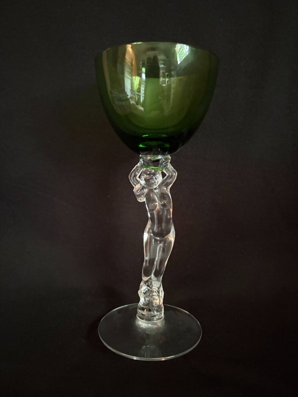 Cambridge Statuesque Nude Stem claret wine glass
